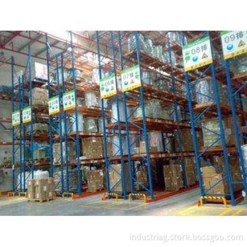 Adjustable heavy duty very narrow aisle industrial pallet r